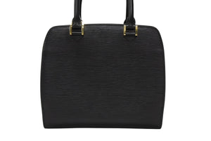極美品 LOUIS VUITTON ルイヴィトン エピ ポンヌフ ハンドバッグ M52052 エピレザー ブラック ゴールド金具 中古 4b005896