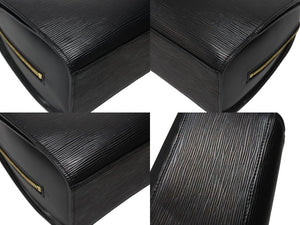 極美品 LOUIS VUITTON ルイヴィトン エピ ポンヌフ ハンドバッグ M52052 エピレザー ブラック ゴールド金具 中古 4b005896