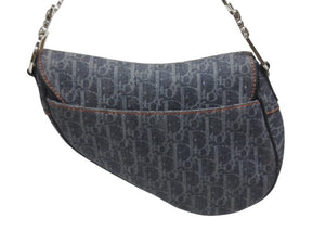 Christian Dior クリスチャンディオール フライトライン サドルバッグ ワンショルダーバッグ トロッター ガリアーノ期 美品 中古 4b005902
