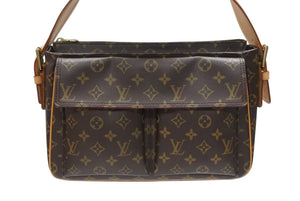 極美品 LOUISVUITTON ルイヴィトン ヴィバシテGM ワンショルダーバッグ M51163 モノグラム PVC レザー ゴールド金具 中古 4b005907