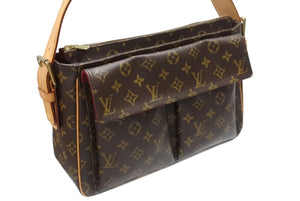 極美品 LOUISVUITTON ルイヴィトン ヴィバシテGM ワンショルダーバッグ M51163 モノグラム PVC レザー ゴールド金具 中古 4b005907