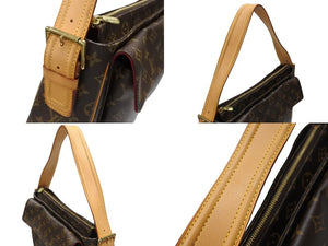 極美品 LOUISVUITTON ルイヴィトン ヴィバシテGM ワンショルダーバッグ M51163 モノグラム PVC レザー ゴールド金具 中古 4b005907