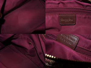 Christian Dior クリスチャンディオール トロッター ミニボストンバッグ ハンドバッグ レッド 美品 中古 4b005912