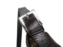 Load image into Gallery viewer, FENDI フェンディ マンマバケット ショルダーバッグ ズッカ柄 コットンキャンバス レザー ブラウン シルバー金具 美品 中古 4b005923