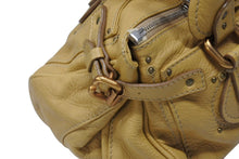 Load image into Gallery viewer, Chloe クロエ パディントン ショルダーバッグ ハンドバッグ 020651 5276 レザー ベージュ ゴールド金具 美品 中古 4b005929