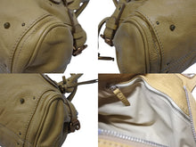 Load image into Gallery viewer, Chloe クロエ パディントン ショルダーバッグ ハンドバッグ 020651 5276 レザー ベージュ ゴールド金具 美品 中古 4b005929