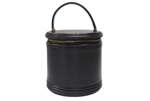 LOUIS VUITTON ルイヴィトン カンヌ エピ ノワール ハンドバッグ M48032 エピレザー ブラック ゴールド金具 美品 中古 4b005937