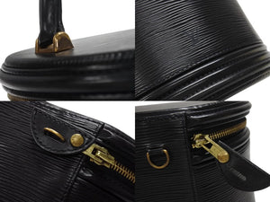 LOUIS VUITTON ルイヴィトン カンヌ エピ ノワール ハンドバッグ M48032 エピレザー ブラック ゴールド金具 美品 中古 4b005937