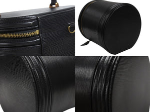LOUIS VUITTON ルイヴィトン カンヌ エピ ノワール ハンドバッグ M48032 エピレザー ブラック ゴールド金具 美品 中古 4b005937
