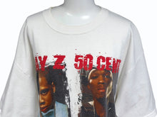 Load image into Gallery viewer, VINTAGE ヴィンテージ JAY-Z 50CENT ニューヨーク 入手困難 ROC 半袖Tシャツ ホワイト サイズL 美品 中古 4b005944