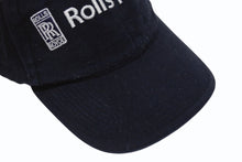 Load image into Gallery viewer, ROLLS ROYCE ロールスロイス RR キャップ 帽子 ブランドロゴ コットン 中国製 ネイビー ワンサイズ 美品 中古 4b005945