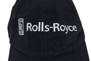 ROLLS ROYCE ロールスロイス RR キャップ 帽子 ブランドロゴ コットン 中国製 ネイビー ワンサイズ 美品 中古 4b005945