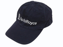 Load image into Gallery viewer, ROLLS ROYCE ロールスロイス RR キャップ 帽子 ブランドロゴ コットン 中国製 ネイビー ワンサイズ 美品 中古 4b005946