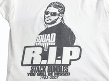 Load image into Gallery viewer, VINTAGE ヴィンテージ 半袖Ｔシャツ Stack Bundles スタックバンドルス SUN WEAR ホワイト ブラック サイズL 美品 中古 4b005950