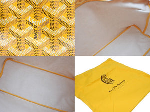 新品同様 GOYARD ゴヤール ボエム ホーボーバッグ イエロー BOHEMEPMLTY33CL33P コーティングキャンバス シルバー金具 中古 4b005954