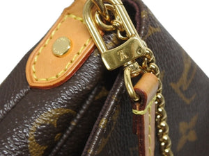 LOUIS VUITTON ルイヴィトン モノグラム フェイボリットPM ショルダーバッグ M40717 ブラウン ゴールド金具 美品 中古 4b005966