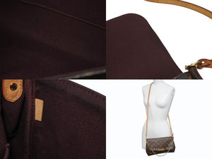 LOUIS VUITTON ルイヴィトン モノグラム フェイボリットPM ショルダーバッグ M40717 ブラウン ゴールド金具 美品 中古 4b005966
