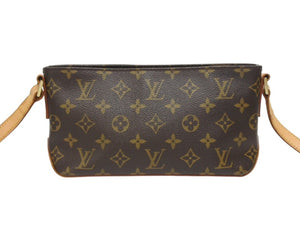 LOUIS VUITTON ルイヴィトン トローター ショルダーバッグ M51240 モノグラム ブラウン レザー PVC 美品 中古 4b005969