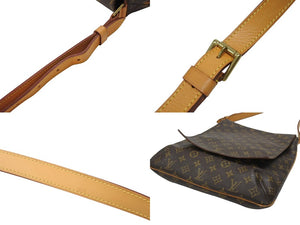 LOUIS VUITTON ルイヴィトン ミュゼット ショルダーバッグ M51256 AS1011 モノグラム PVC ブラウン ゴールド金具 美品 中古 4b005971