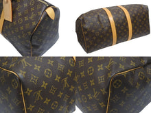 Load image into Gallery viewer, 極美品 LOUIS VUITTON ルイヴィトン モノグラム キーポル45 ボストンバッグ M41428 PVC ヌメ革 ブラウン ゴールド金具 中古 4b005972