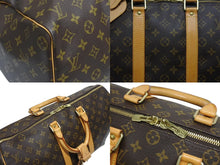 Load image into Gallery viewer, 極美品 LOUIS VUITTON ルイヴィトン モノグラム キーポル45 ボストンバッグ M41428 PVC ヌメ革 ブラウン ゴールド金具 中古 4b005972