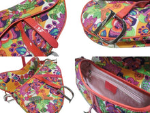 Load image into Gallery viewer, 極美品 Christian Dior クリスチャンディオール サドルバッグ ワンショルダーバッグ 01RU 1004 フラワー 総柄 ガリアーノ期 中古 4b005974