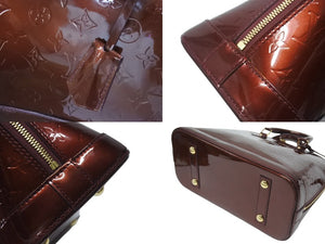 LOUIS VUITTON ルイヴィトン アルマPM ハンドバッグ M91691 モノグラム ヴェルニ ルージュフォーヴィスト ゴールド金具 美品 中古 4b005975