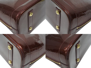 LOUIS VUITTON ルイヴィトン アルマPM ハンドバッグ M91691 モノグラム ヴェルニ ルージュフォーヴィスト ゴールド金具 美品 中古 4b005975
