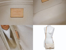 Load image into Gallery viewer, LOUIS VUITTON ルイヴィトン フェイボリットPM ショルダーバッグ N41277 ダミエ アズール PVC レザー ホワイト グレー 美品 中古 4b005976