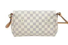 Load image into Gallery viewer, LOUIS VUITTON ルイヴィトン フェイボリットPM ショルダーバッグ N41277 ダミエ アズール PVC レザー ホワイト グレー 美品 中古 4b005976