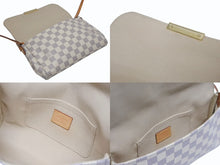 Load image into Gallery viewer, LOUIS VUITTON ルイヴィトン フェイボリットPM ショルダーバッグ N41277 ダミエ アズール PVC レザー ホワイト グレー 美品 中古 4b005976