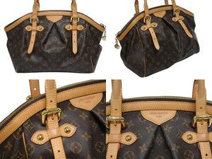 極美品 LOUISVUITTON ルイヴィトン ティボリGM ショルダーバッグ ハンドバッグ M40144 ブラウン ゴールド金具 中古 4b005977