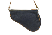 Load image into Gallery viewer, Christian Dior クリスチャンディオール ガリアーノ期 サドルポーチ アクセサリーポーチ MC0701 デニム 美品 中古 4b005978