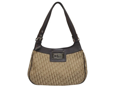 Christian Dior クリスチャンディオール ワンショルダーバッグ 57-BM-0065 トロッター柄 キャンバス レザー ガリアーノ期 美品 中古 4b005979