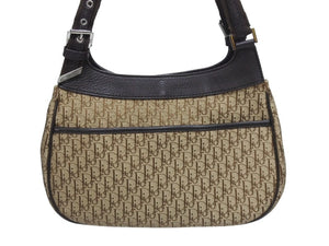Christian Dior クリスチャンディオール ワンショルダーバッグ 57-BM-0065 トロッター柄 キャンバス レザー ガリアーノ期 美品 中古 4b005979