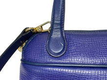 画像をギャラリービューアに読み込む, CHRISTIAN DIOR クリスチャンディオール 2WAY ハンドバッグ ショルダーバッグ WS13644 レザー ブルー ゴールド金具 美品 中古 4b005980 