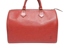 Load image into Gallery viewer, LOUIS VUITTON ルイヴィトン スピーディ30 ハンドバッグ M43007 エピ レザー カスティリアンレッド ゴールド金具 美品 中古 4b005995