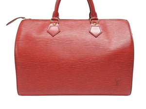 LOUIS VUITTON ルイヴィトン スピーディ30 ハンドバッグ M43007 エピ レザー カスティリアンレッド ゴールド金具 美品 中古 4b005995