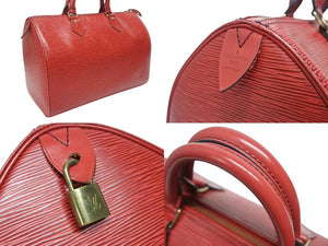 LOUIS VUITTON ルイヴィトン スピーディ30 ハンドバッグ M43007 エピ レザー カスティリアンレッド ゴールド金具 美品 中古 4b005995