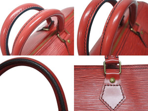 LOUIS VUITTON ルイヴィトン スピーディ30 ハンドバッグ M43007 エピ レザー カスティリアンレッド ゴールド金具 美品 中古 4b005995
