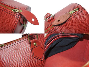 LOUIS VUITTON ルイヴィトン スピーディ30 ハンドバッグ M43007 エピ レザー カスティリアンレッド ゴールド金具 美品 中古 4b005995