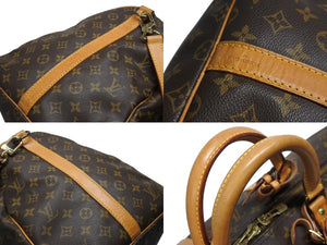 LOUIS VUITTON ルイヴィトン キーポル バンドリエール55 ボストンバッグ M41414 モノグラム ブラウン 美品 中古 4b005996