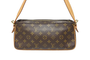 極美品 LOUIS VUITTON ルイヴィトン ヴィバシテMM ハンドバッグ ワンショルダーバッグ M51164 モノグラム PVC ブラウン 中古 4b006002
