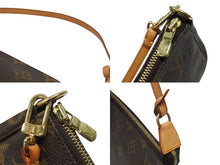Load image into Gallery viewer, LOUIS VUITTON ルイヴィトン ポシェット アクセソワール アクセサリーポーチ M51980 モノグラム ブラウン レザー PVC 美品 中古 4b006003