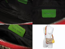 Load image into Gallery viewer, 極美品 Christian Dior クリスチャンディオール サドルバッグ ショルダーバッグ 08RU 0094 トロッター ラスタカラー ガリアーノ期 中古 4b006004