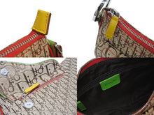 Load image into Gallery viewer, 極美品 Christian Dior クリスチャンディオール サドルバッグ ショルダーバッグ 08RU 0094 トロッター ラスタカラー ガリアーノ期 中古 4b006004