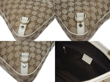 Load image into Gallery viewer, 極美品 GUCCI グッチ アビー ワンショルダーバッグ GGキャンバス 130738 214397 ベージュ アイボリー ゴールド金具 中古 4b006007