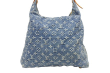 Load image into Gallery viewer, LOUIS VUITTON ルイヴィトン バギーGM ショルダーバッグ M95048 モノグラムデニム ブルー ゴールド金具 美品 中古 4b006008