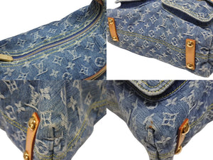 LOUIS VUITTON ルイヴィトン バギーGM ショルダーバッグ M95048 モノグラムデニム ブルー ゴールド金具 美品 中古 4b006008