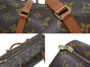 LOUIS VUITTON ルイヴィトン モノグラム パピヨン30 ハンドバッグ M51365 ブラウン ロゴ ゴールド金具 美品 中古 4b006010